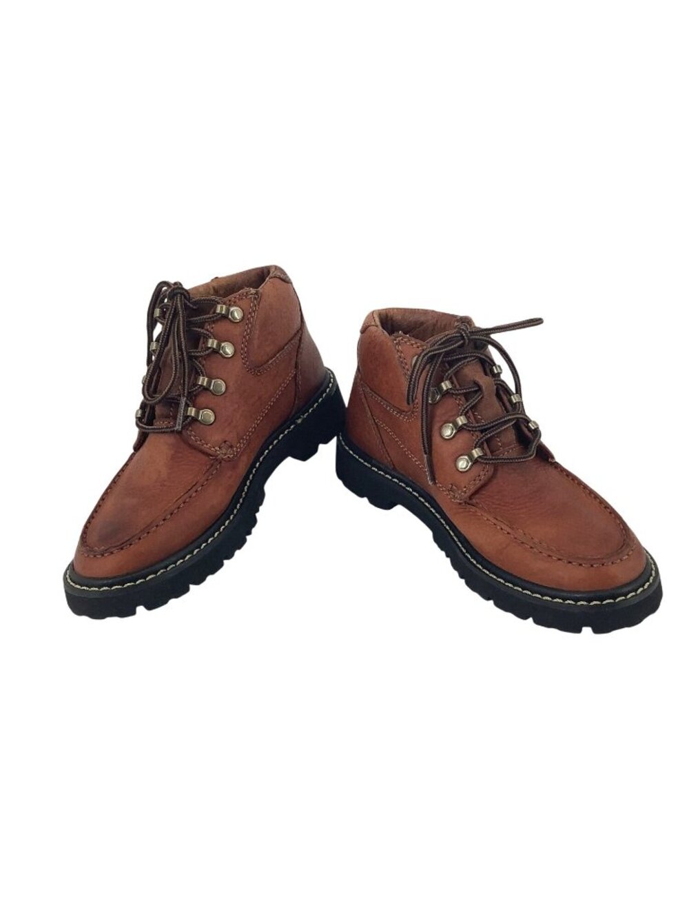 Ariat Boots Womens 6.5 B Brown Leather Moc Toe Hiking Work Wear Lace Up 17720 - Picture 6 of 9